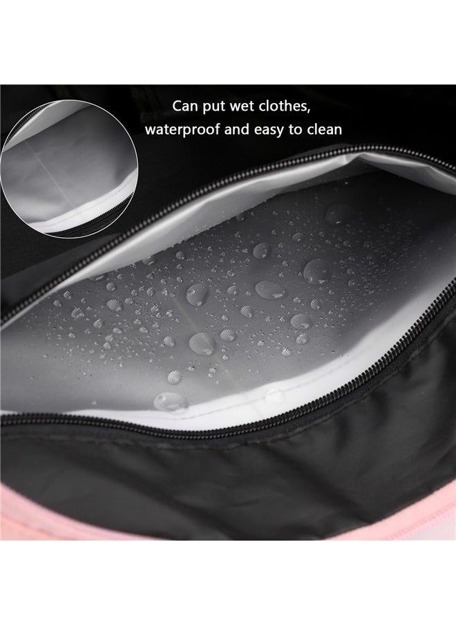 Yoga Gym Bag for Women with Shoes Compartment & Wet Dry Storage Pockets Lightweight Duffel Bag