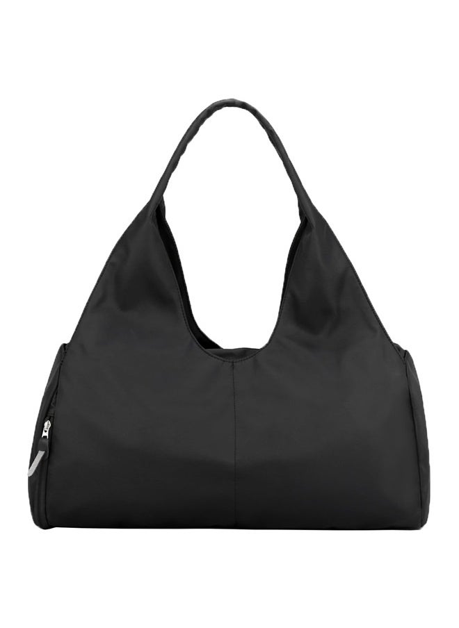 Yoga Gym Bag for Women with Shoes Compartment & Wet Dry Storage Pockets Lightweight Duffel Bag-black