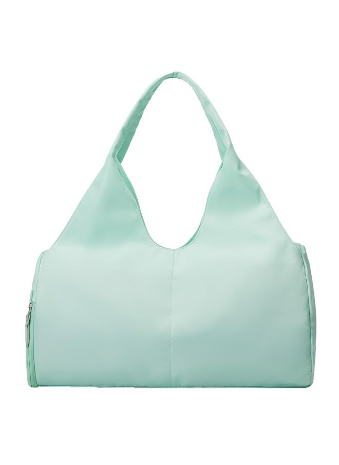 Yoga Gym Bag for Women with Shoes Compartment & Wet Dry Storage Pockets Lightweight Duffel Bag-Light-green
