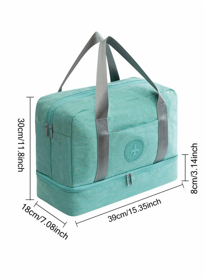 Waterproof Gym Bag Duffle Bag Travel Overnight Bag Dry Wet Separation Weekender Handbag Sports Fitness Swim Tote Bag for Men Women