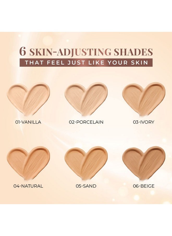 Serum Foundation For Face Makeup With Spf30+ Dewy Finish Full Coverage Makeup Foundation For All Skin Types 20 Ml (Ivory)