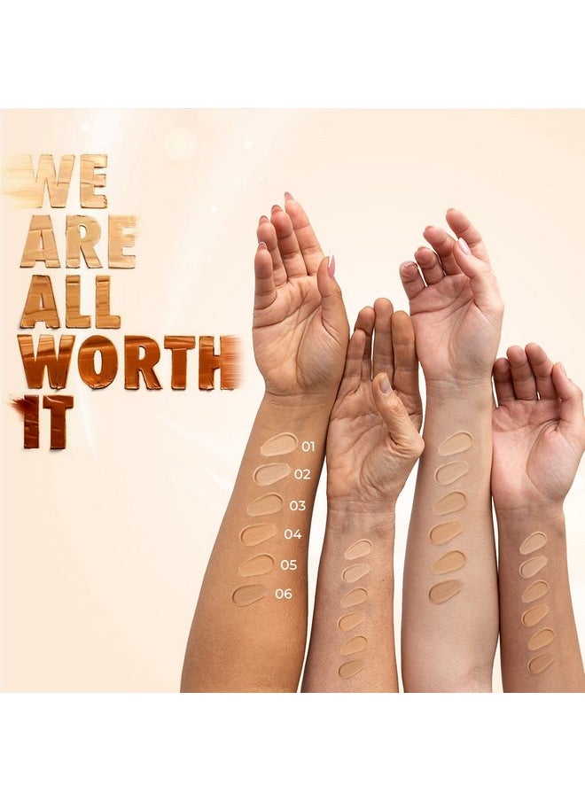 Serum Foundation For Face Makeup With Spf30+ Dewy Finish Full Coverage Makeup Foundation For All Skin Types 20 Ml (Ivory)