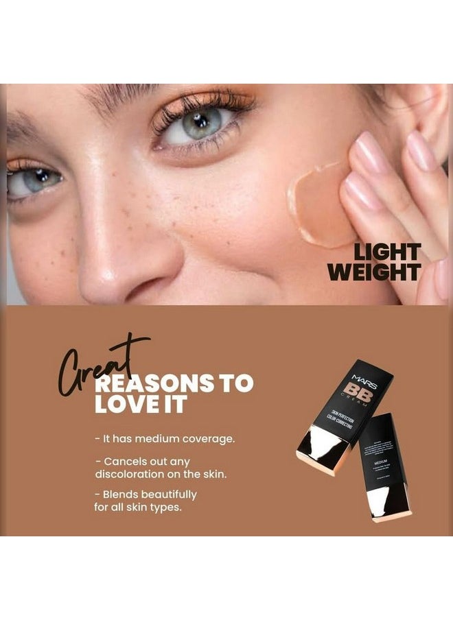Bb Cream Lightweight Foundation | Blendable Bb Cream For Women | Colour Correction For All Skin Types (30 Ml) (Medium Beige)