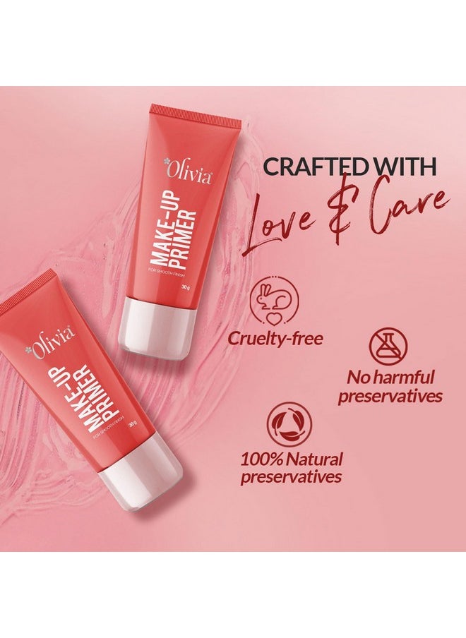Matte Face Primer, Makeup Primer For Poreless Smooth Long Lasting Makeup - Waterproof Brightening Makeup Base| Blurs Fine Lines, Wrinkles & Pores | Hydrating, Lightweight & Non-Sticky - 30Gm