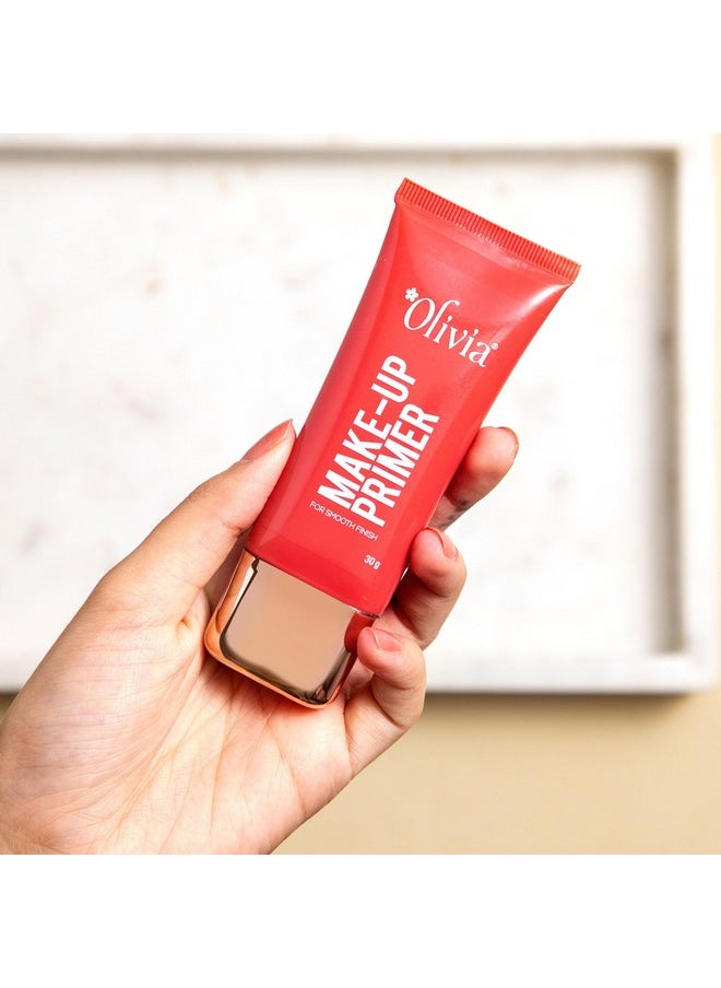 Olivia Matte Face Primer, Makeup Primer for Poreless Smooth Long Lasting Makeup - Waterproof Brightening Makeup Base| Blurs Fine Lines, Wrinkles & Pores | Hydrating, Lightweight & Non-sticky - 30gm