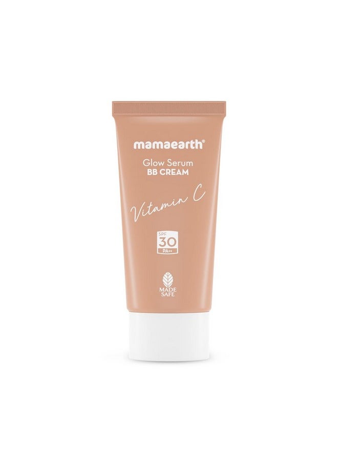 Glow Serum Bb Cream With Vitamin C & Turmeric 25 G Long Lasting Natural Coverage Spf 30 Pa++ Sun Protection Lightweight & Hydrating