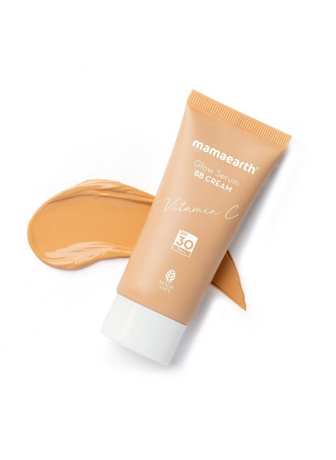 Glow Serum Bb Cream With Vitamin C & Turmeric 25 G Long Lasting Natural Coverage Spf 30 Pa++ Sun Protection Lightweight & Hydrating