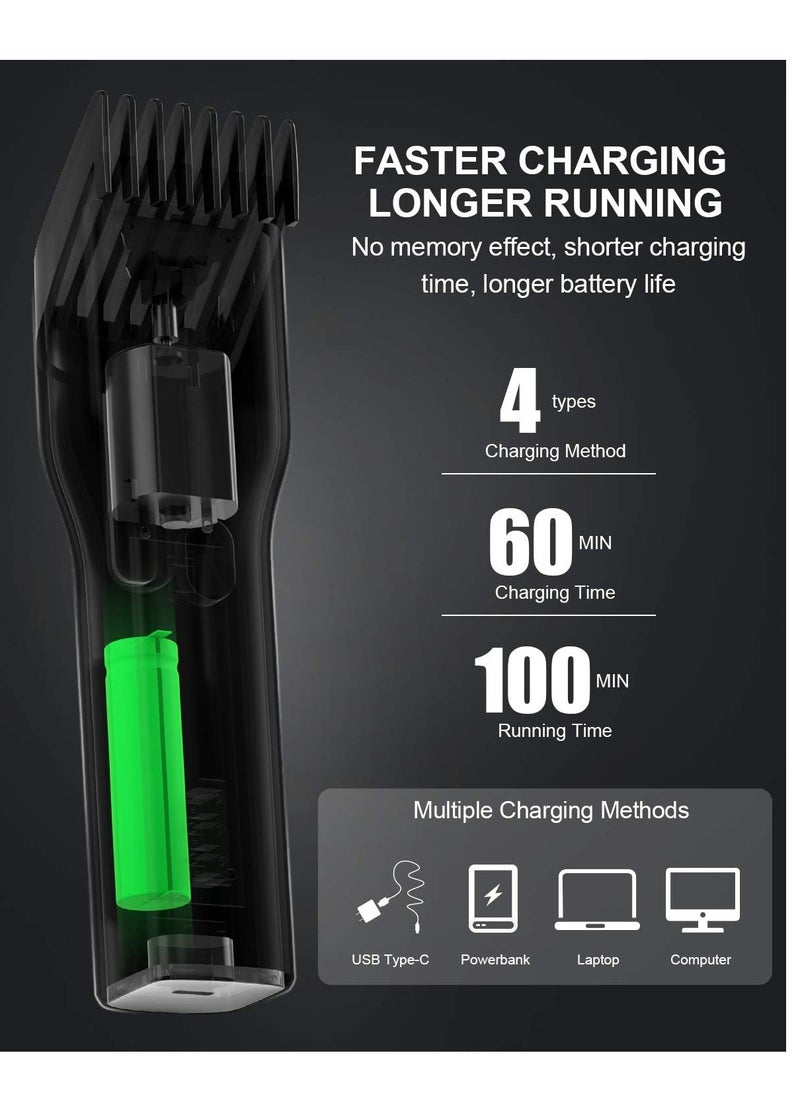 ENCHEN Hair Clippers for Men – Cordless Electric Trimmer, All-in-One Hair Cutting Kit, Rechargeable, Suitable for Kids, Home & Travel – Black