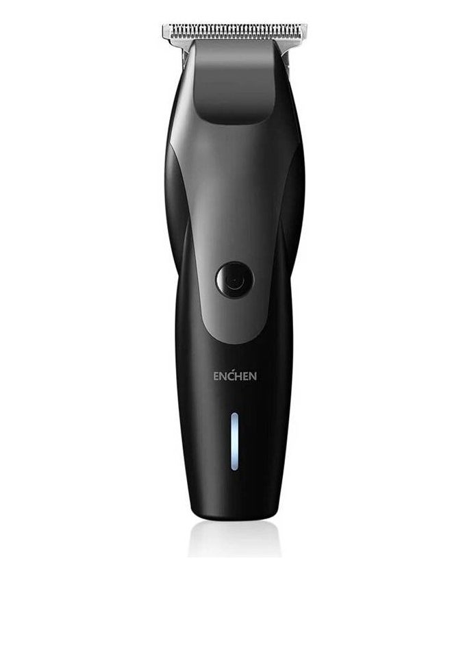 Enchen Humming Bird Electric Hair Clipper – T-Shaped Head, 7100RPM, Low Noise, Type-C Rechargeable, 1500mAh Battery – Black