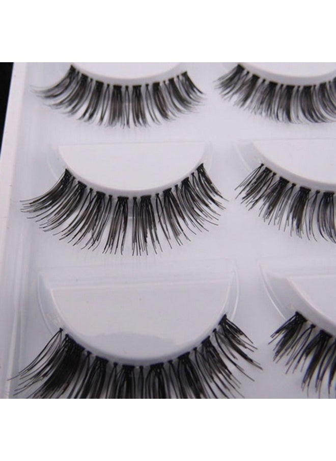 ® 5 Pairs Natural Look Fake Eye Lash False Eyelashes Extension Makeup