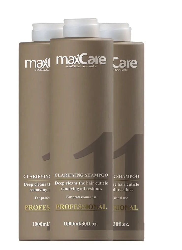 Maxcare Professional Clarifying Shampoo 1000ml – Pre-Treatment Cleanser for Hair