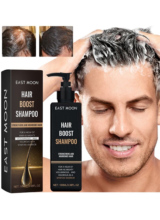 Hair Boost Shampoo - Spatan Root Activator Shampoo, Hair Regrowth Shampoos for Men & Beard, Natural Nourishing Formula to Promote Thicker, Fuller Hair – Repairing for Hair Loss & Scalp Health