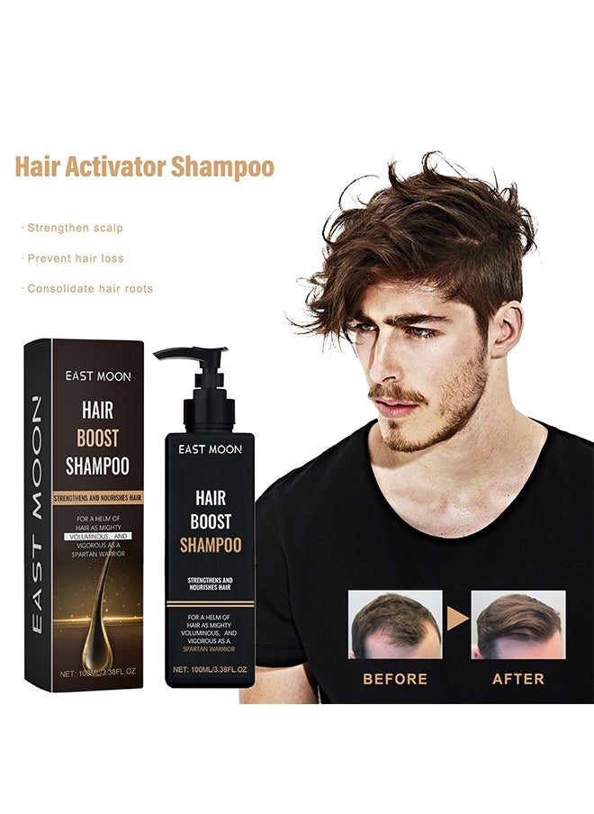 Hair Boost Shampoo - Spatan Root Activator Shampoo, Hair Regrowth Shampoos for Men & Beard, Natural Nourishing Formula to Promote Thicker, Fuller Hair – Repairing for Hair Loss & Scalp Health
