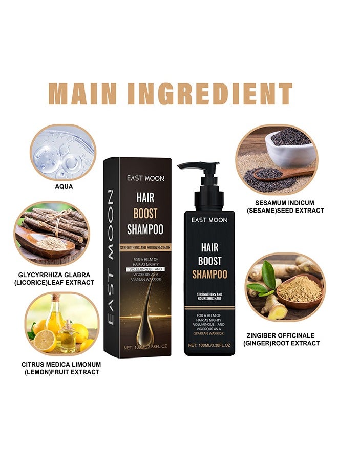 Hair Boost Shampoo - Spatan Root Activator Shampoo, Hair Regrowth Shampoos for Men & Beard, Natural Nourishing Formula to Promote Thicker, Fuller Hair – Repairing for Hair Loss & Scalp Health