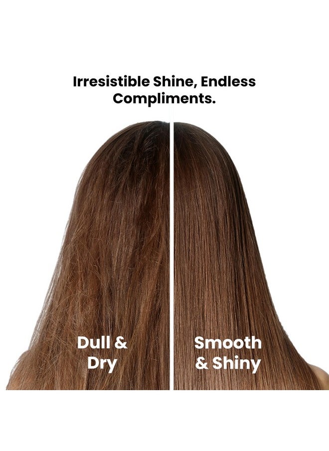 Frizz Tamer Smoothing Hair Oil Serum | For Smooth & Frizz-Free Hair | Gives Shine Up To 12 Hours | Hydrates Frizzy, Dry & Dull Hair | With Jojoba Oil, Mahua Oil | For Men & Women | 30Ml