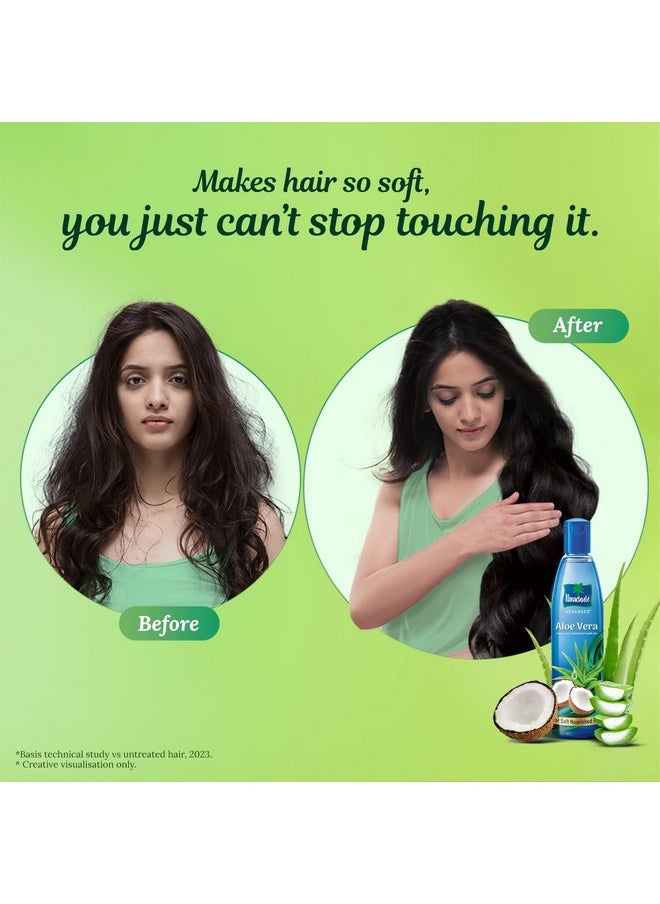 Aloe Vera Enriched Coconut Hair Oil, 400 Ml | For Soft, Strong Hair