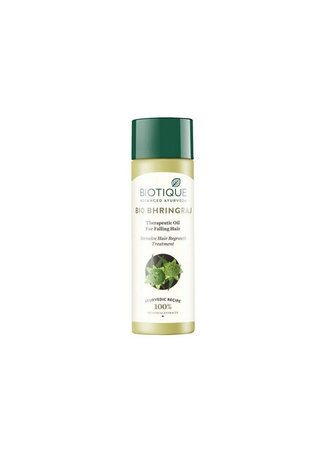 Bhringraj Therapeutic Hair Oil For Falling Hair | Intensive Hair Regrowth Treatment | Nourishing Hair Follicles| Strong And Shiny Hair| For All Skin Types| 120M