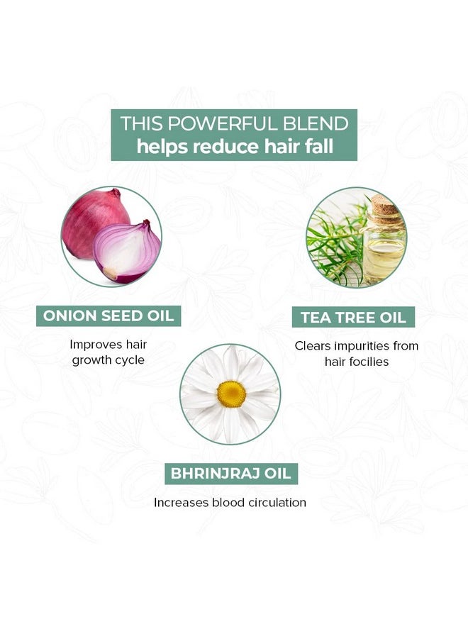 Jojoba Oil With Brahmi, Tea Tree, Bhringraj, Onion Seed, Fenugreek & 15 Other Natural Oils & Extracts - Thick, Shiny & Strong Hair Growth Hair Oil (200 Ml)