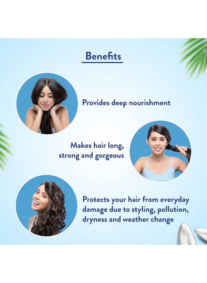 Gold Coconut Hair Oil, Pure Coconut Oil, Vitamin E For Long, Strong & Gorgeous Hair, 400 Ml