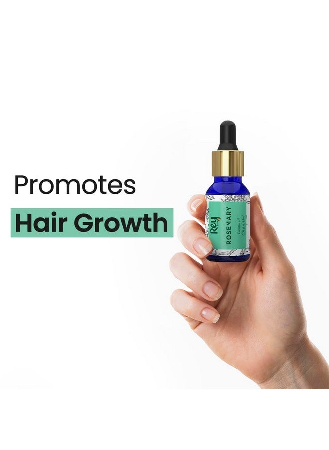 Rosemary Oil For Hair Growth | Rosemary Essential Oil For Hair Growth | Rosemary Oil Essential Oil For Skin & Body | Pure Rosemary Oil | Pure Rosemary Hair Oil For Men & Women - 15Ml*2