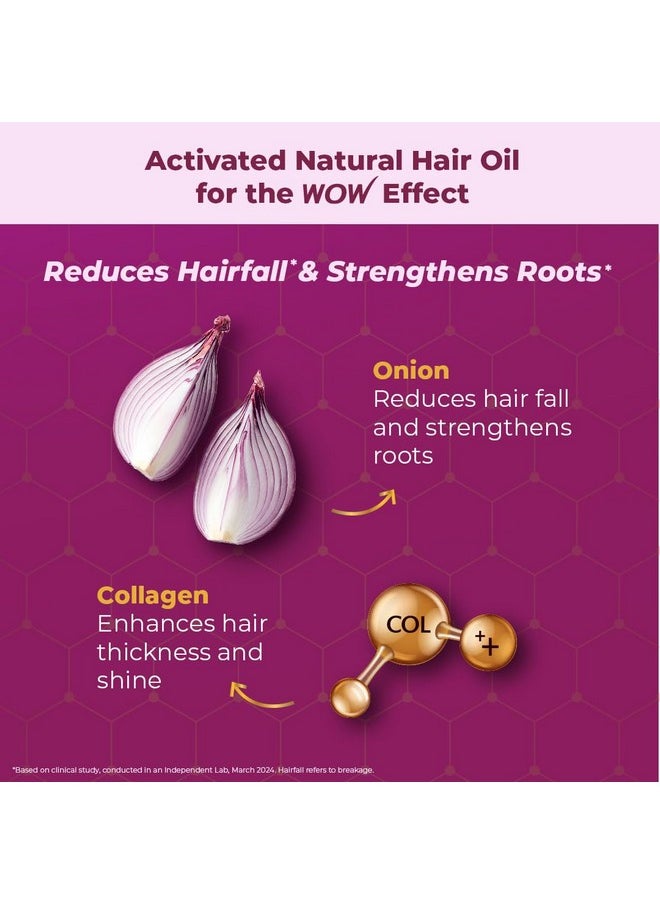 WOW Skin Science Onion Black Seed Hair Oil with Comb - 100mL