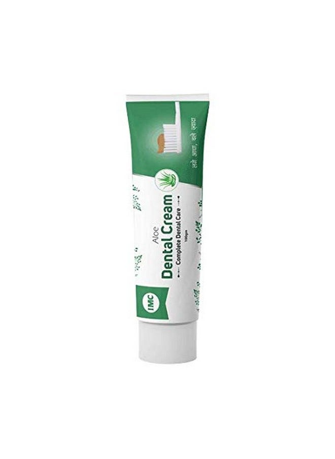 Ayurvedic Aloe Dental Cream - Pack Of 2, 100 Gm - Bad Breath,Freshening,Restoring,Whitening,Brightening,Plaque,Dental Care,Dental Health