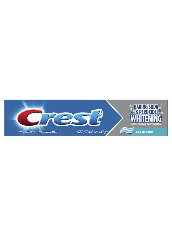 Crest Cavity & Tartar Protection Toothpaste, Whitening Baking Soda & Peroxide, Mint , 5.7oz