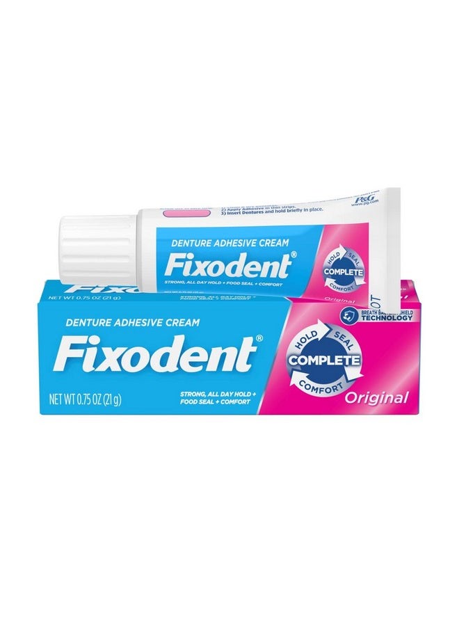 Fixodent Complete Original Denture Adhesive Cream, 0.75 oz