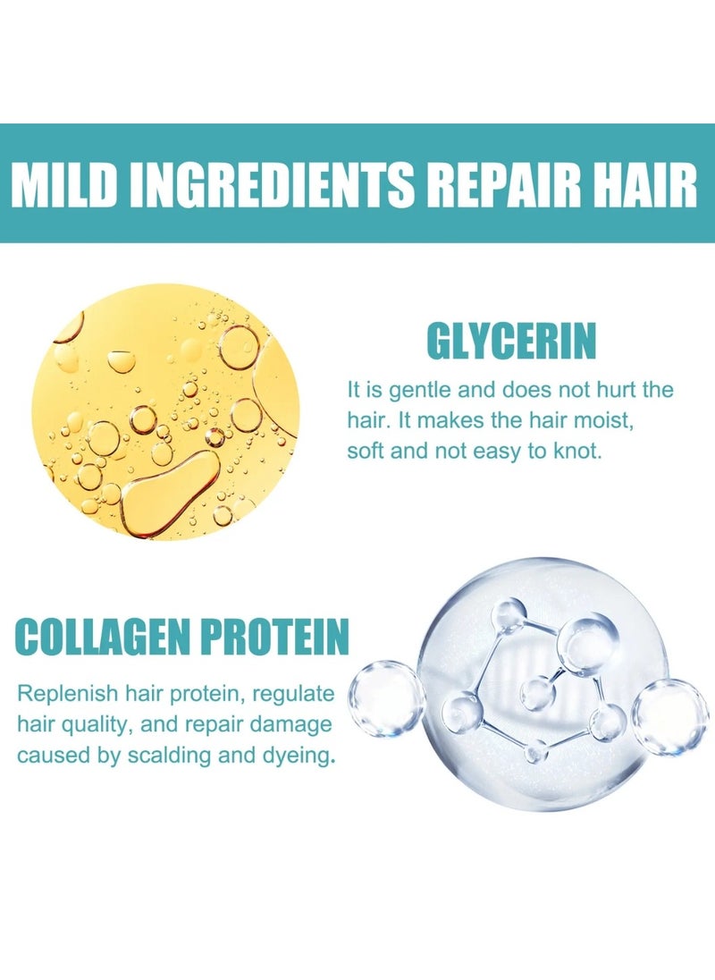 60ml Hair Straight Cream Smoothing Hair Thermal Protection Moisturize and Shine Hair with Coconut Oil and Shea Butter Hair Straightening Cream Frizzing Control Fixation Styling Cream