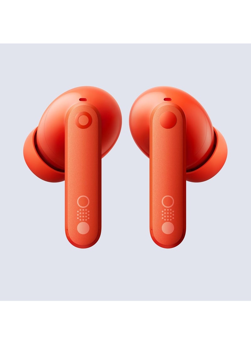 CMF Buds Pro 2, Integrated, True Wireless With Clear Voice Technology 2.0, 50 dB Smart Active Noise Cancellation, Spatial Audio Effect,Middle East Version orange