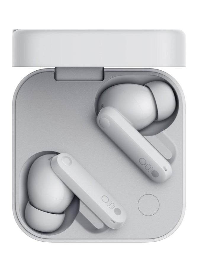 CMF Buds Pro 2, Integrated, True Wireless With Clear Voice Technology 2.0, 50 dB Smart Active Noise Cancellation, Spatial Audio Effect,Middle East Version white