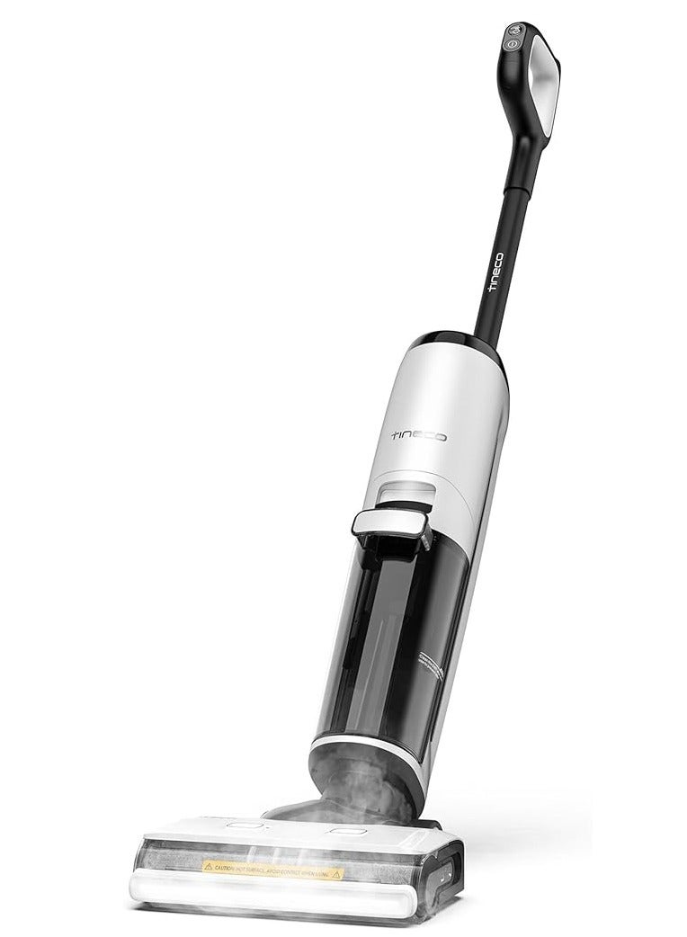Tineco Floor One S7 Steam Cordless Wet Dry Vacuum Steam Mop All-in-One, Hard Floor Cleaner with 284F HyperSteam, Self-Cleaning, Edge Cleaning, Safe for Kids & Pets 240 W S7 Steam White