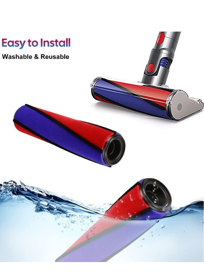 Soft Roller Brush Bar Replacement for Dyson V6, V7, V8, V10, V11 Fluffy Cordless Vacuum Cleaner - Compatible Part No. 966488-01, Ideal for Efficient Cleaning and Maintenance.