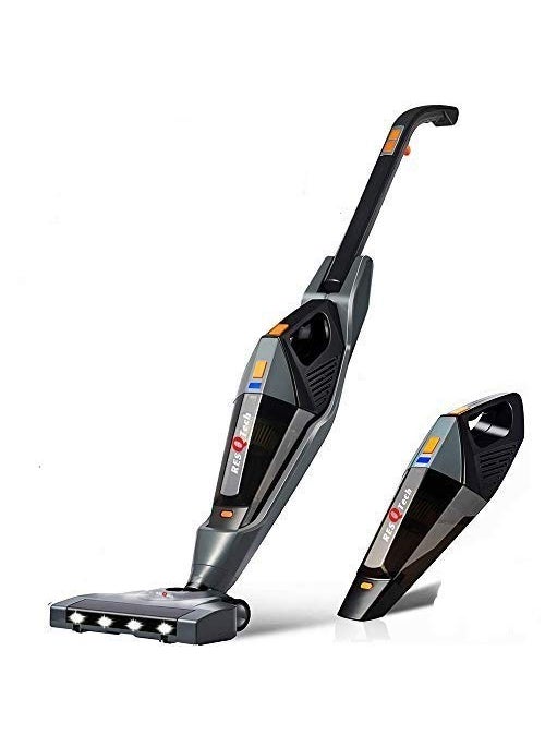 ResQTech India Pvt Ltd Spartan Cordless 12000 PA Ultra Powerful 2 in 1 Vacuum Cleaner with Rechargeable LithiumIon Battery and LED Brush Black