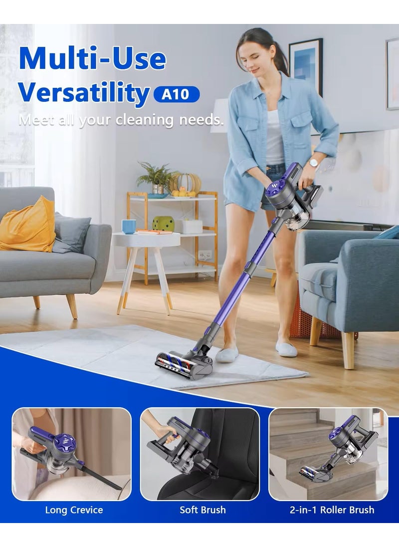 SEIBEN Most Powerful in its Class Cordless Stick Vacuum Cleaner2 in 1 Handheld Upto 17000 pa Strong Suction Power3 Adjustable Suction ModesBagless Dry VacummingHepa Filter08 Litre