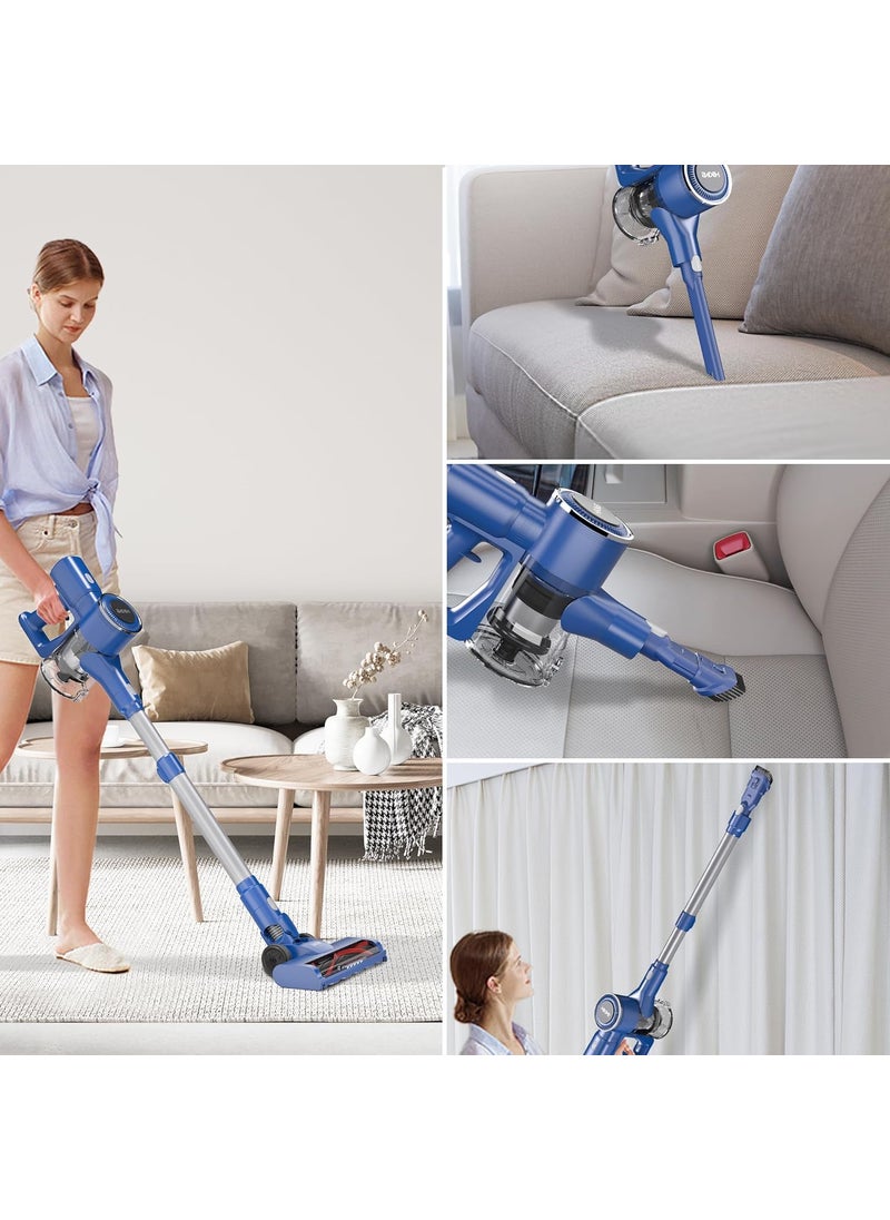SEIBEN Most Powerful in its Class Cordless Stick Vacuum Cleaner2 in 1 Handheld Upto 17000 pa Strong Suction Power3 Adjustable Suction ModesBagless Dry VacummingHepa Filter08 Litre