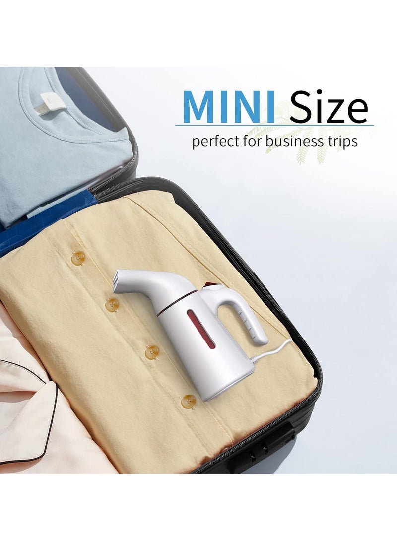 Steamer for Clothes, Portable Travel Steamer Fast Heat-up in 45s for Clothes Handheld Garment Steamer Wrinkle Remover Fabric Steamer Iron, Suit for all fabrics silk cotton wool and linen ect