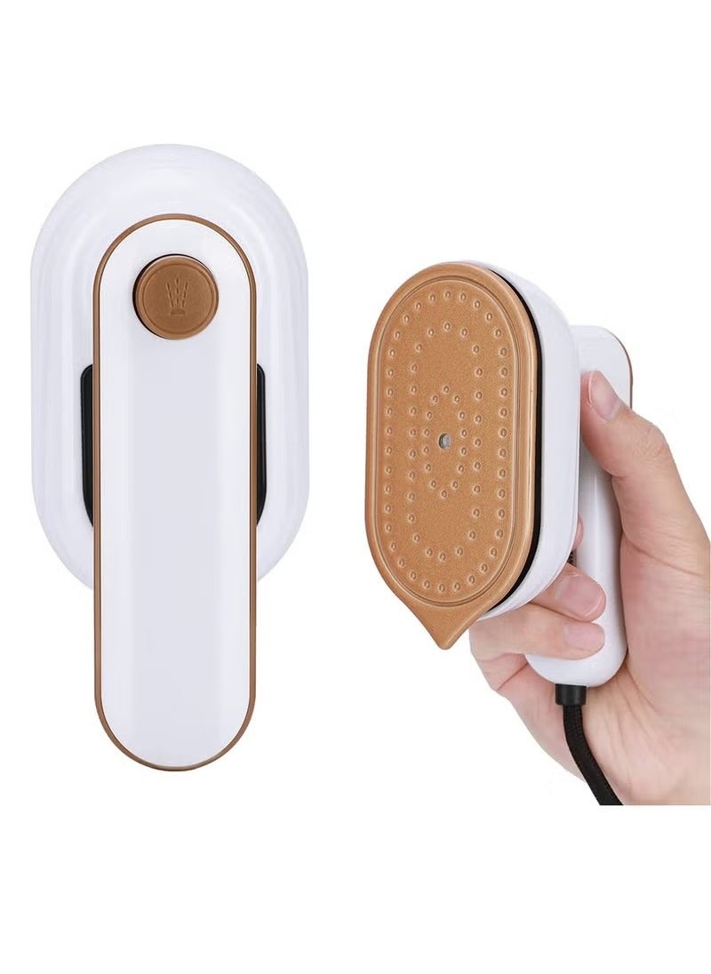 Portable Handheld Iron, Mini Handheld Steamer Iron for Clothes, 180°Rotatable Travel Garment Steamer, Mini Ironing Machine Support Dry