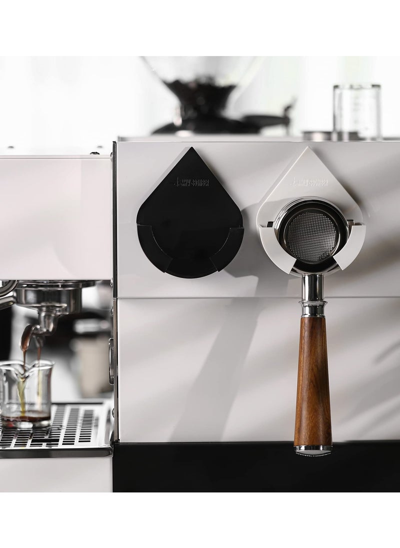Wall-Mounted Coffee Portafilter Holder for 51 54 58MM Espresso Machines - Space-Saving Design