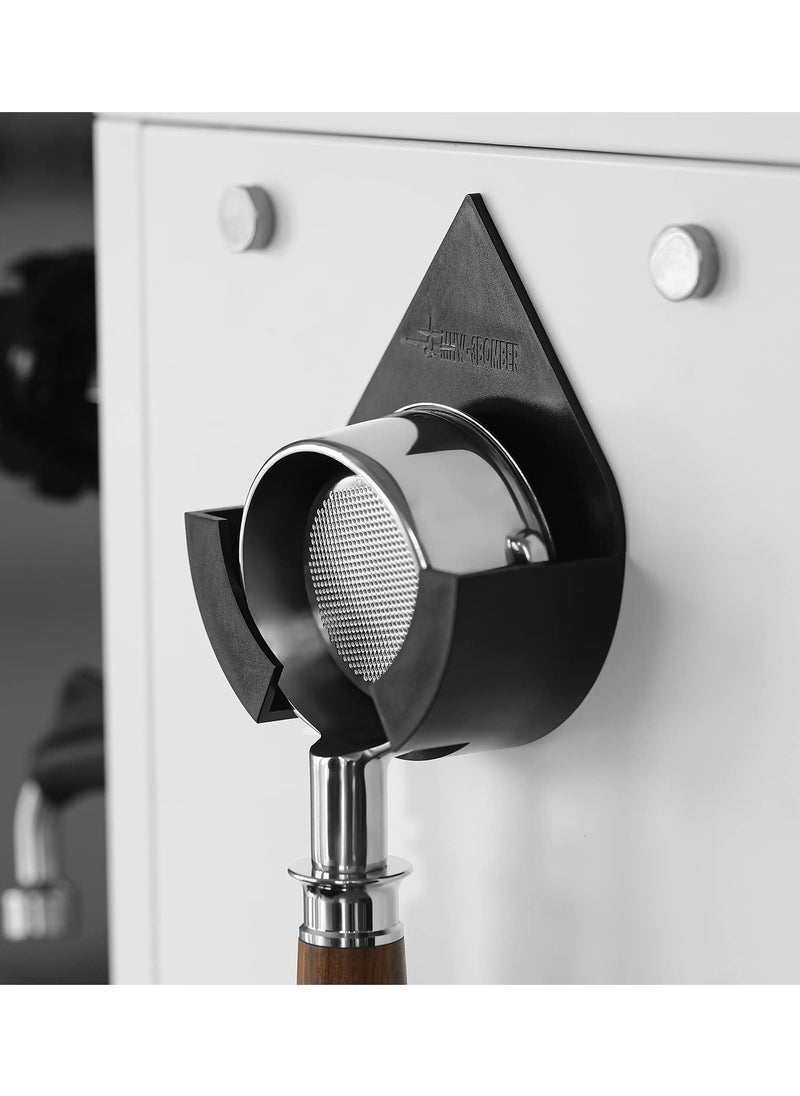 Wall-Mounted Coffee Portafilter Holder for 51 54 58MM Espresso Machines - Space-Saving Design