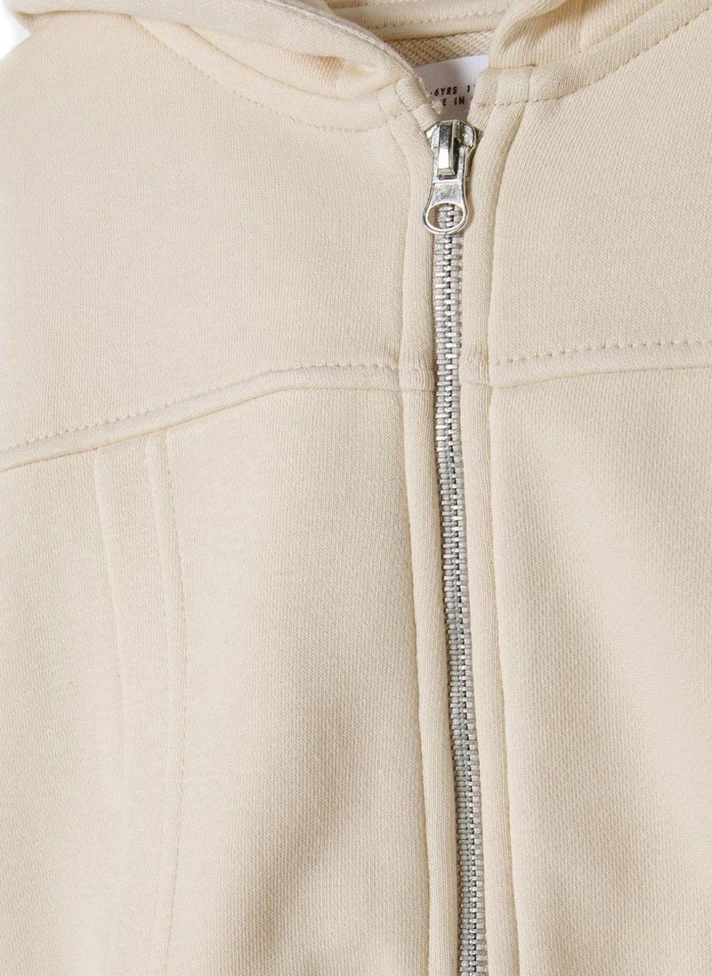 Kids Girls Tracksuit Set with Zip Hoodie and Jogger Trousers