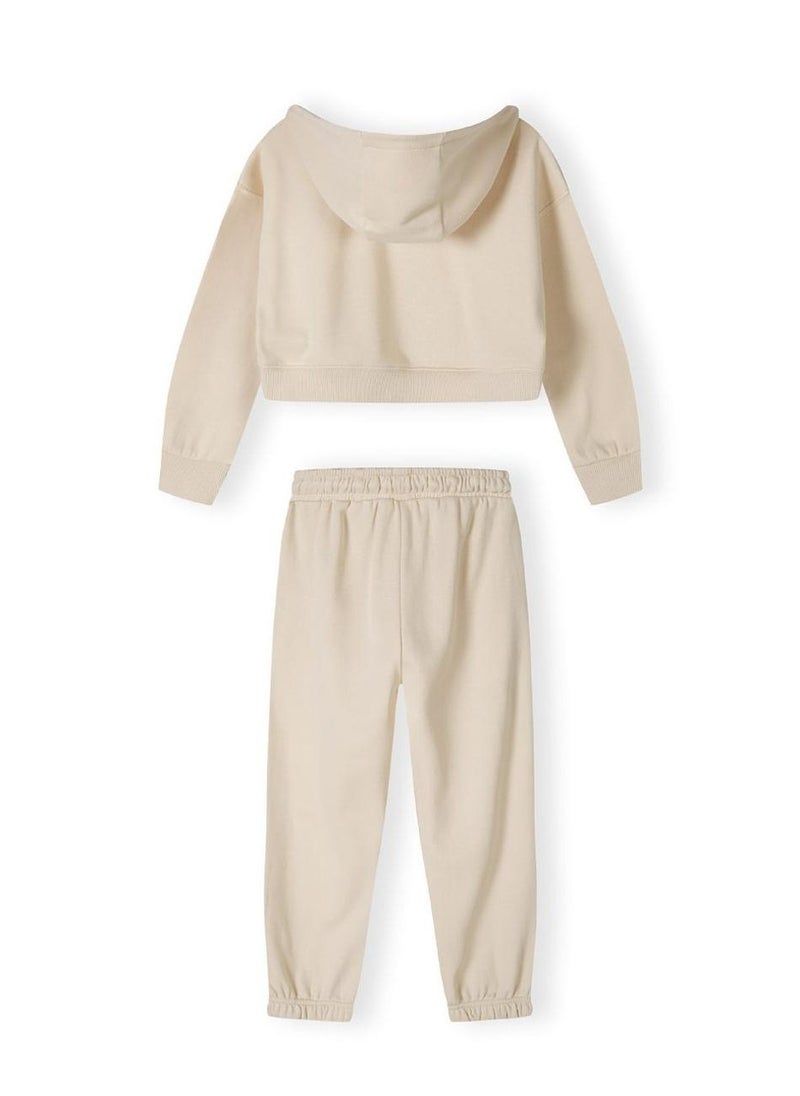 Kids Girls Tracksuit Set with Zip Hoodie and Jogger Trousers