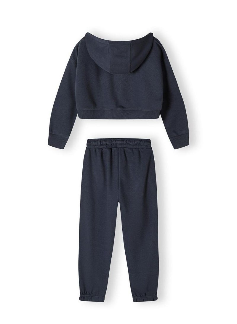 Kids Girls Tracksuit Set with Hoodie Jacket and Jogger Bottoms