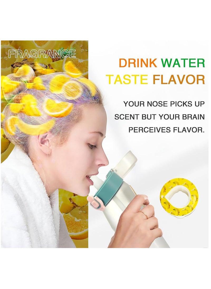 BPA-Free Sports Water Bottle Set with 750ML Capacity, Includes 7 Flavor Pods for Sugar-Free Fruit Infused Water, Perfect for Gym and Outdoor Activities.