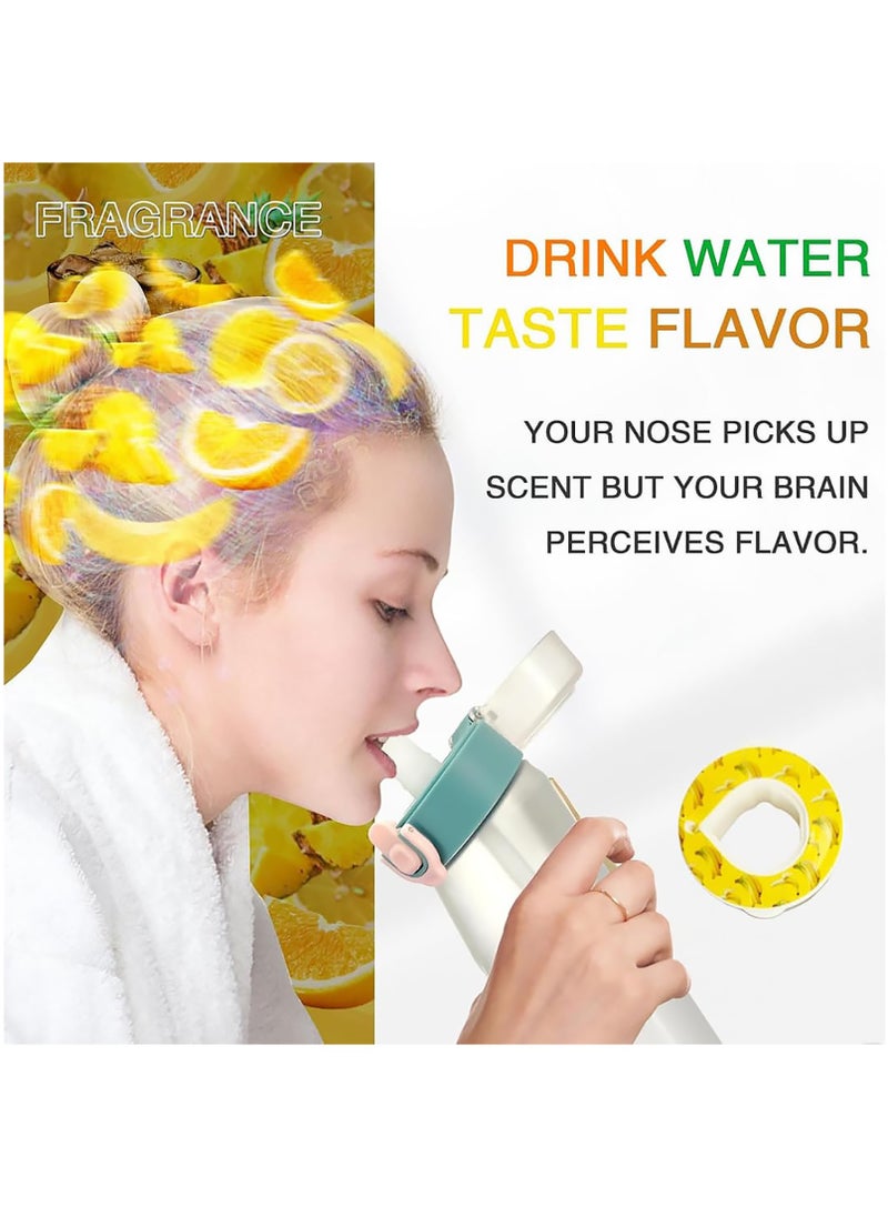 BPA-Free Sports Water Bottle Set with 750ML Capacity, Includes 7 Flavor Pods for Sugar-Free Fruit Infused Water, Perfect for Gym and Fitness Activities.
