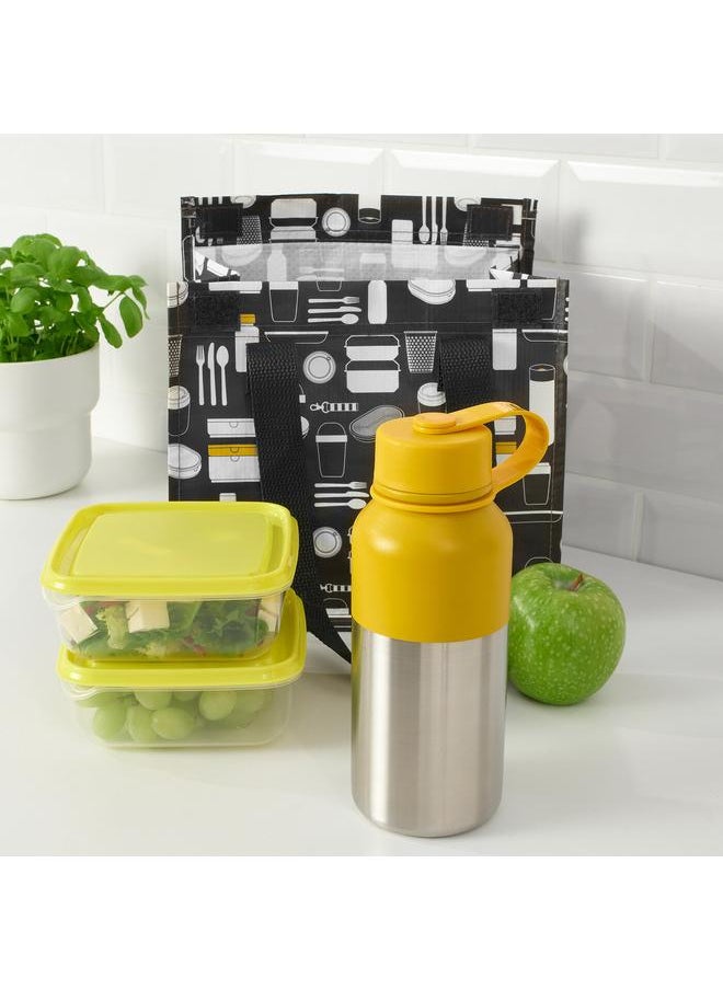 Insulated flask, stainless steel/yellow, 0.5 l