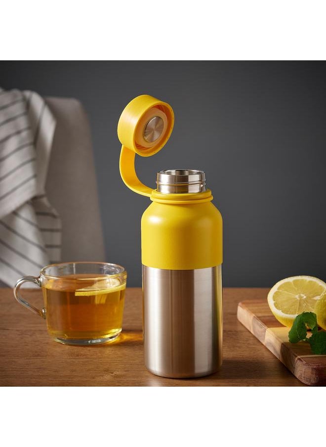 Insulated flask, stainless steel/yellow, 0.5 l