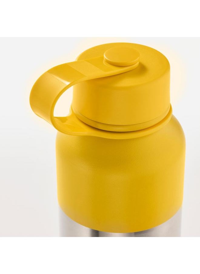 Insulated flask, stainless steel/yellow, 0.5 l