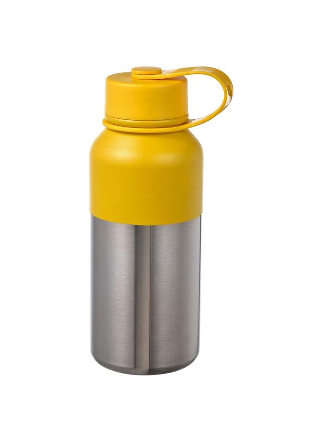 Insulated flask, stainless steel/yellow, 0.5 l