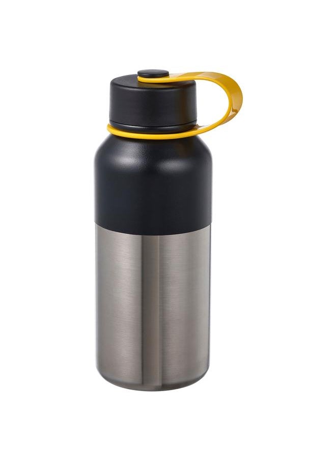 Insulated flask, stainless steel/black, 0.5 l